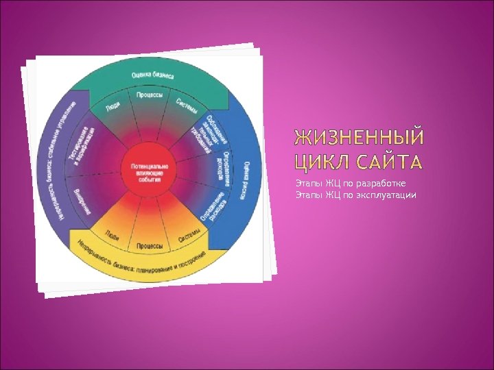 Этапы ЖЦ по разработке Этапы ЖЦ по эксплуатации 