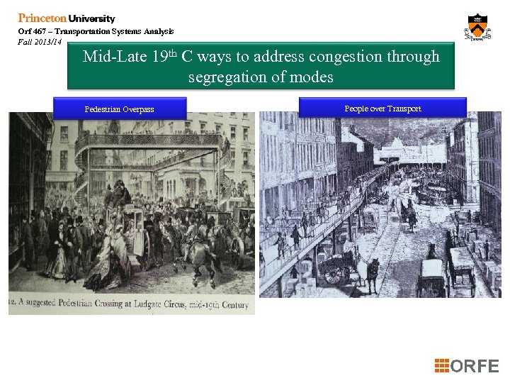 Orf 467 – Transportation Systems Analysis Fall 2013/14 Mid-Late 19 th C ways to