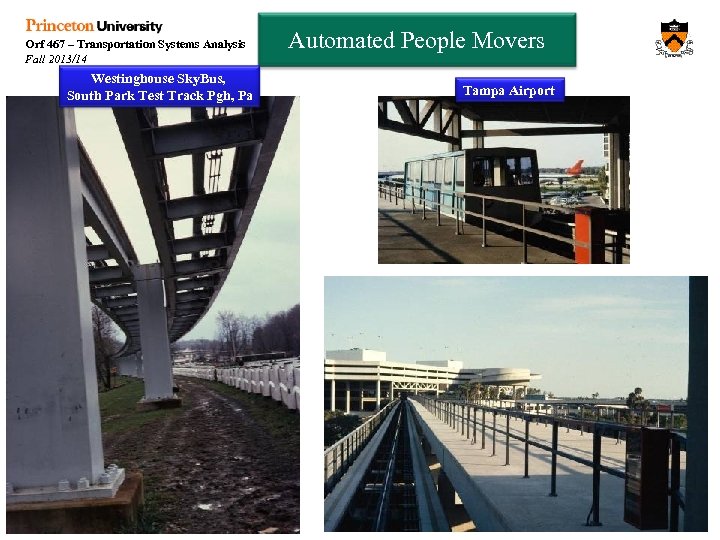 Orf 467 – Transportation Systems Analysis Fall 2013/14 Westinghouse Sky. Bus, South Park Test