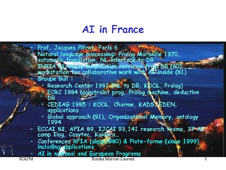 AI in France – Prof. Jacques Pitrat, Paris 6 – Natural language processing: Prolog