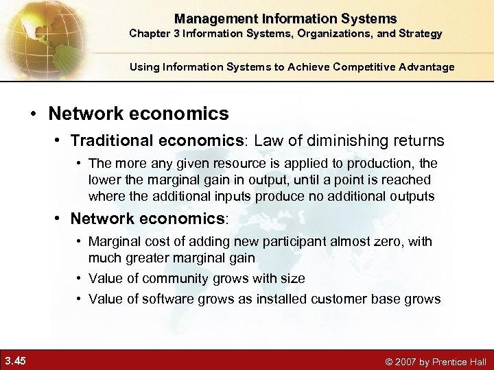 Management Information Systems Chapter 3 Information Systems, Organizations, and Strategy Using Information Systems to