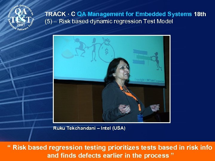TRACK · C QA Management for Embedded Systems 18 th (5) – Risk based