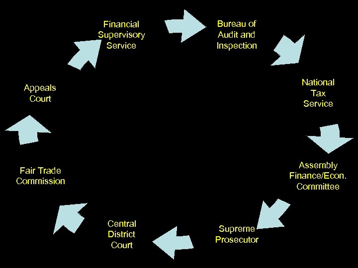 Financial Supervisory Service Bureau of Audit and Inspection Appeals Court National Tax Service Fair