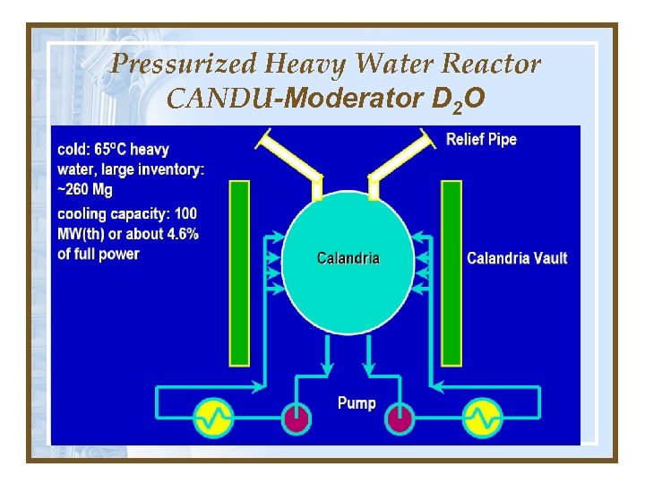 Pressurized Heavy Water Reactor CANDU-Moderator D 2 O 