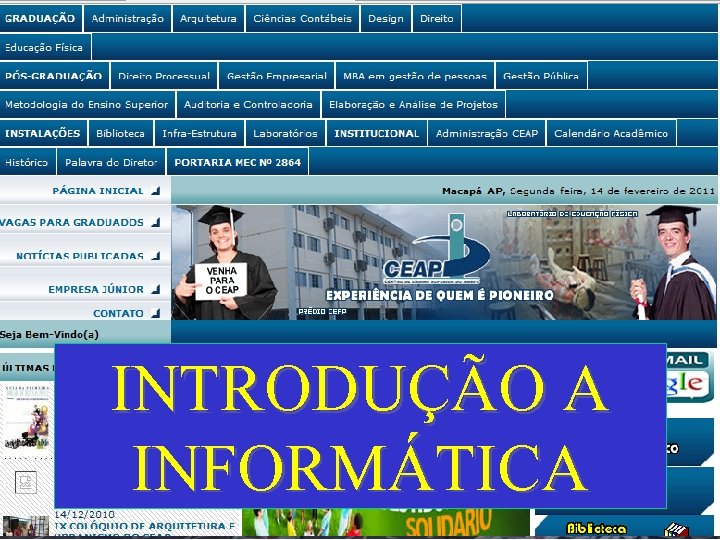 INTRODUÇÃO A INFORMÁTICA 