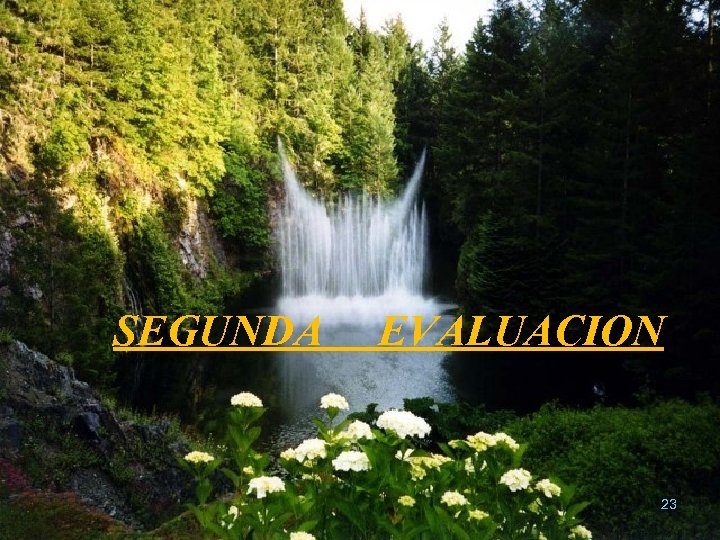 SEGUNDA EVALUACION 23 