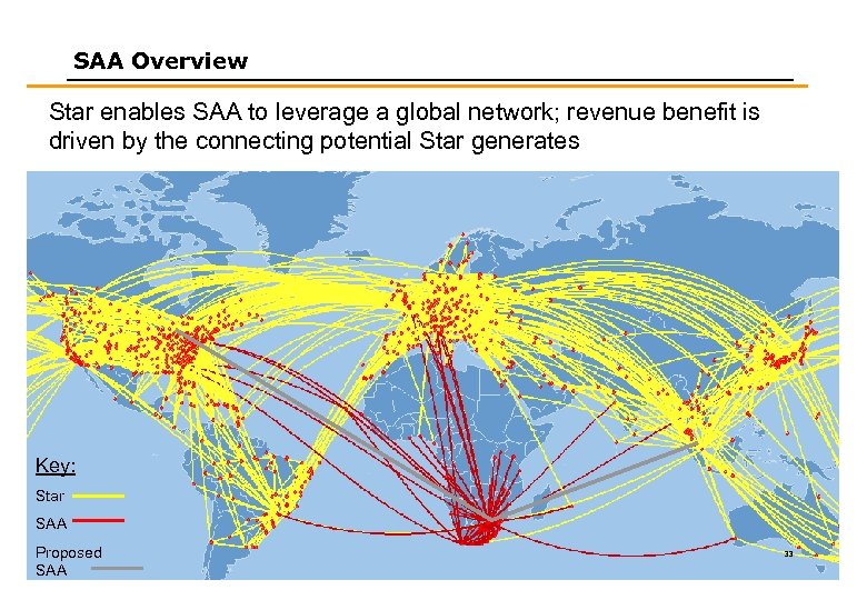 SAA Overview Star enables SAA to leverage a global network; revenue benefit is driven
