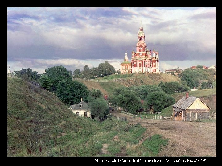 Nikolaevskii Cathedral in the city of Mozhaisk, Russia 1911 