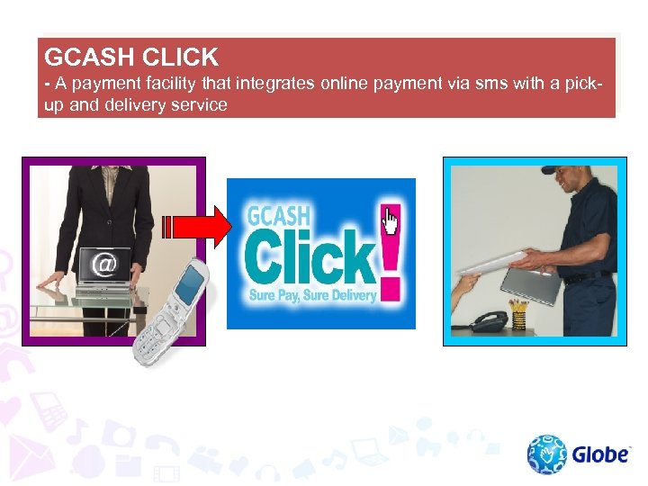 GCASH CLICK - A payment facility that integrates online payment via sms with a