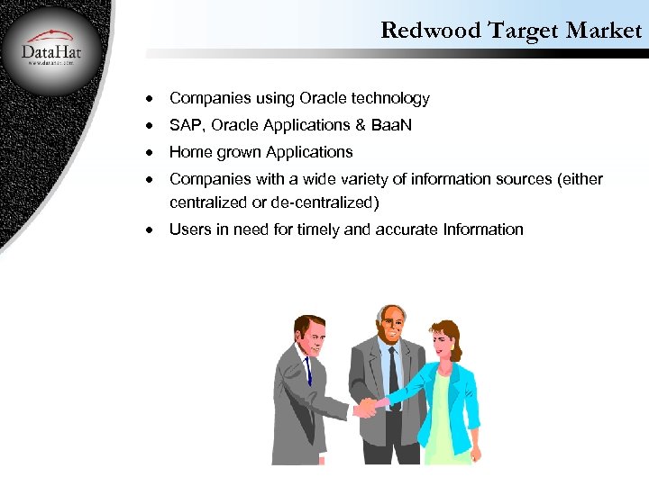 Redwood Target Market · Companies using Oracle technology · SAP, Oracle Applications & Baa.