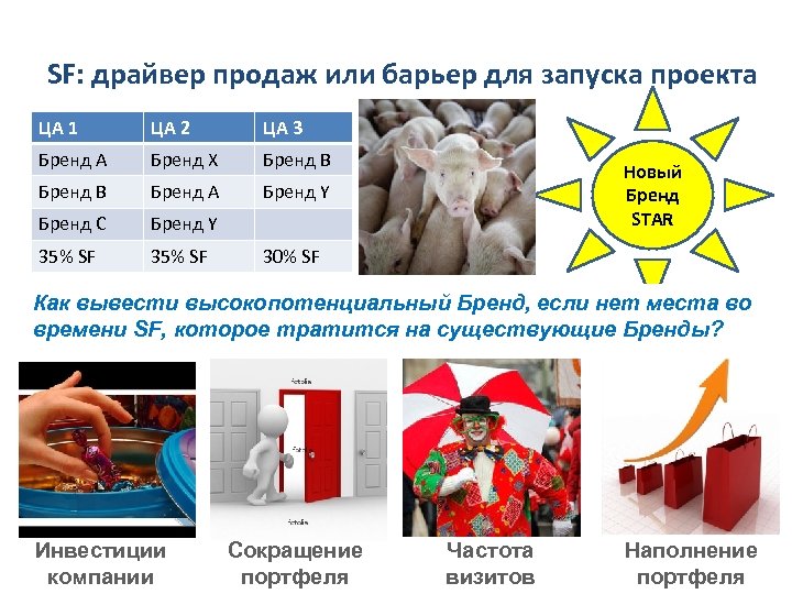 SF: драйвер продаж или барьер для запуска проекта ЦА 1 ЦА 2 ЦА 3