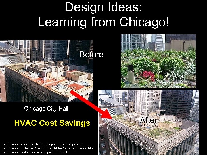 Design Ideas: Learning from Chicago! Before Chicago City Hall HVAC Cost Savings http: //www.