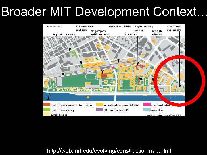 Broader MIT Development Context… http: //web. mit. edu/evolving/constructionmap. html 