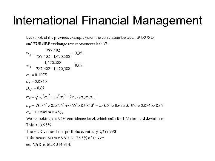 International Financial Management 