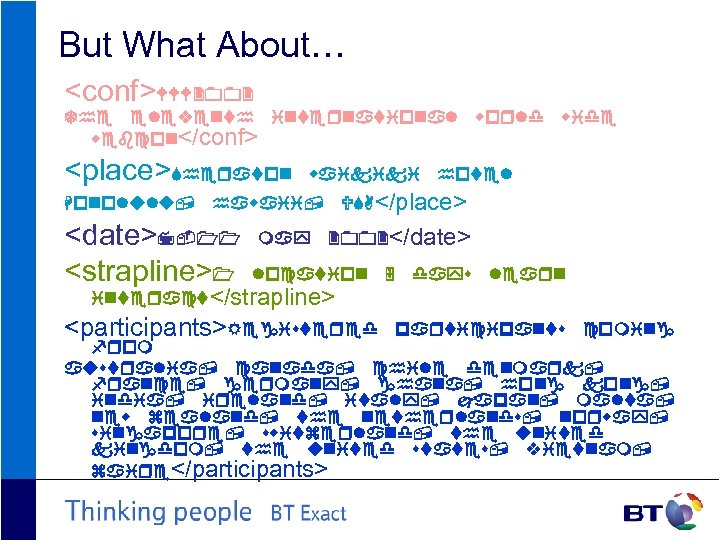 But What About… <conf>WWW 2002 The eleventh international webcon</conf> <place>Sheraton Honolulu, waikiki may hotel