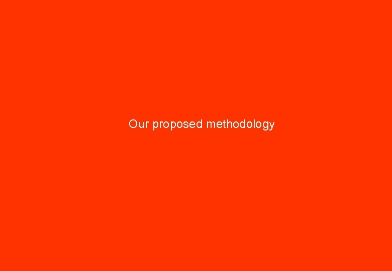 Our proposed methodology 2 