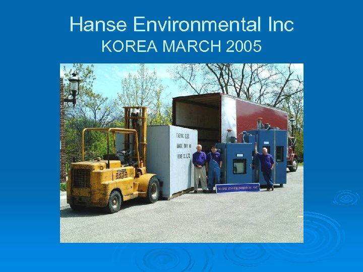 Hanse Environmental Inc KOREA MARCH 2005 