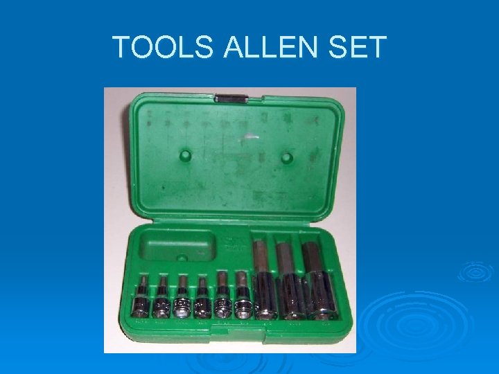 TOOLS ALLEN SET 