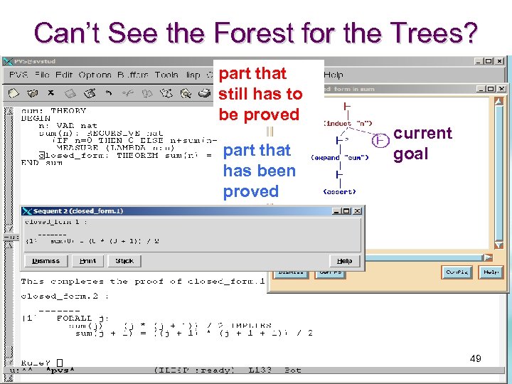 Can’t See the Forest for the Trees? part that still has to be proved