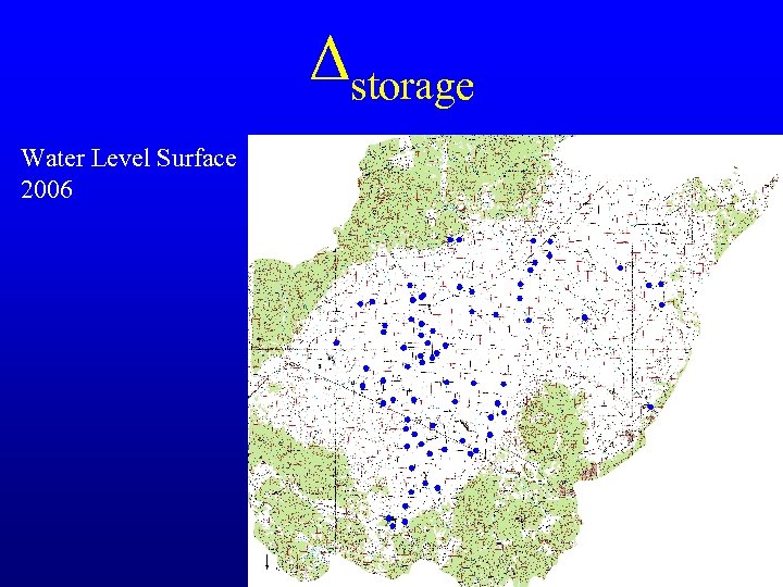 Δstorage Water Level Surface 2006 