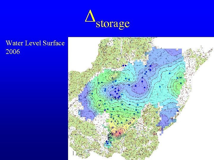 Δstorage Water Level Surface 2006 