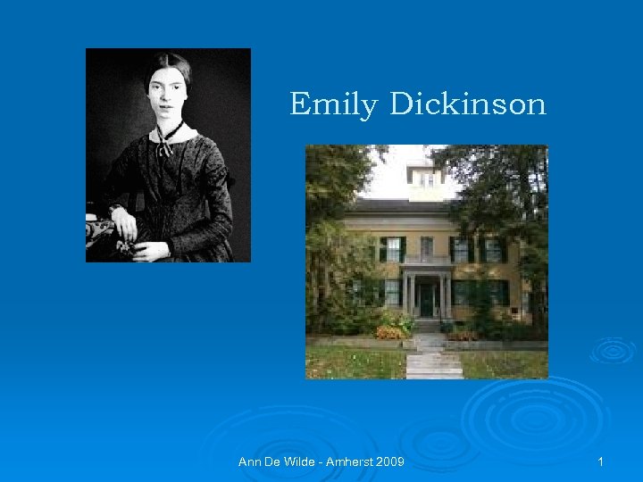 Emily Dickinson Ann De Wilde - Amherst 2009 1 