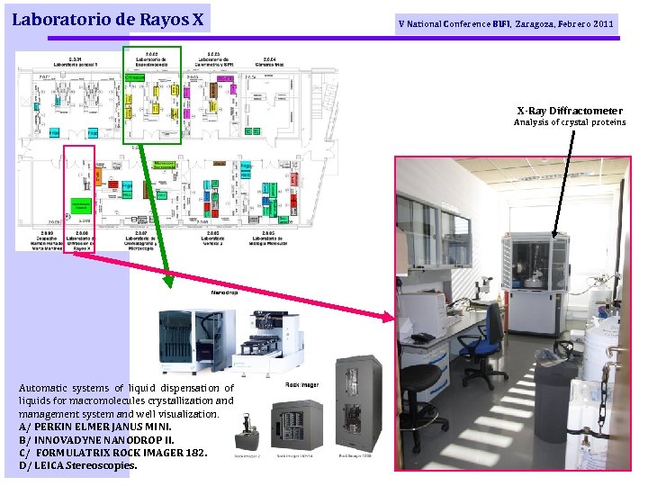 Laboratorio de Rayos X V National Conference BIFI, Zaragoza, Febrero 2011 X-Ray Diffractometer Analysis