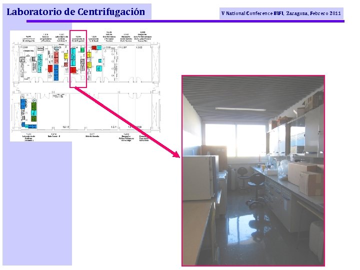 Laboratorio de Centrifugación V National Conference BIFI, Zaragoza, Febrero 2011 