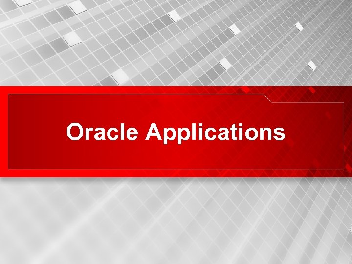 Oracle Applications 38 