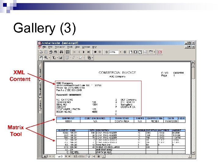 Gallery (3) XML Content Matrix Tool 