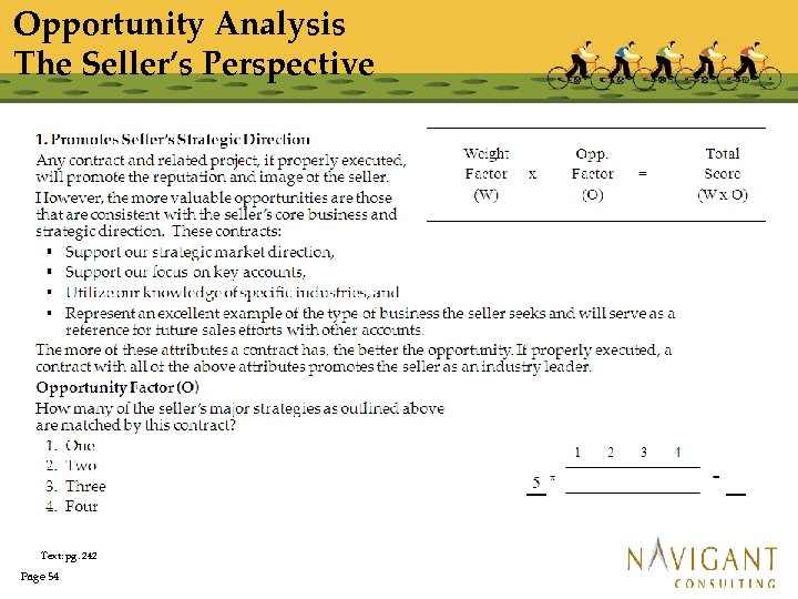 Opportunity Analysis The Seller’s Perspective Text: pg. 242 Page 54 