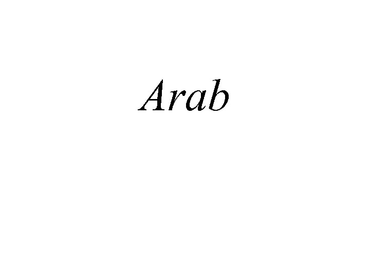 Arab 