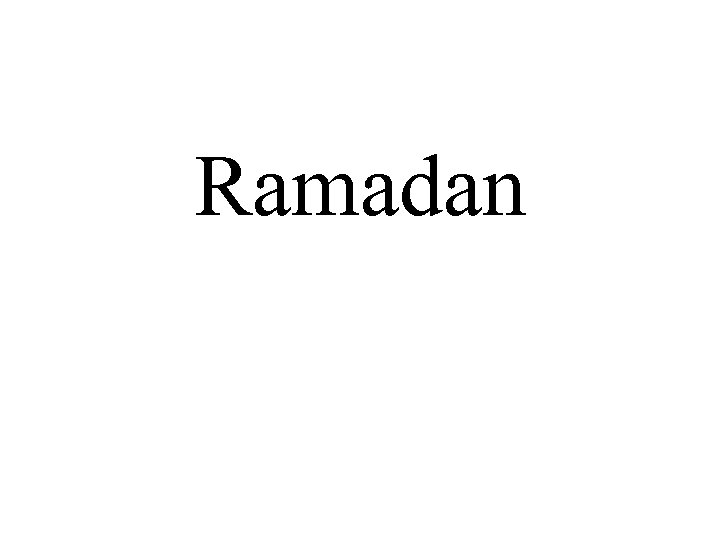 Ramadan 