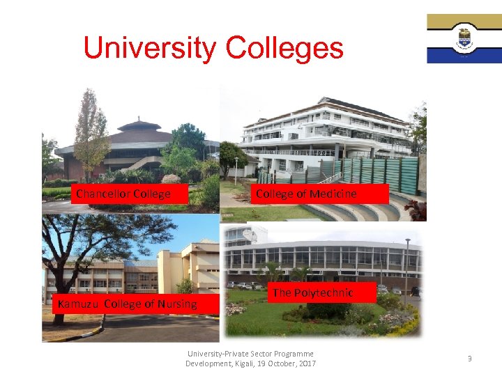 University Colleges Chancellor College of Medicine Kamuzu College of Nursing The Polytechnic University-Private Sector