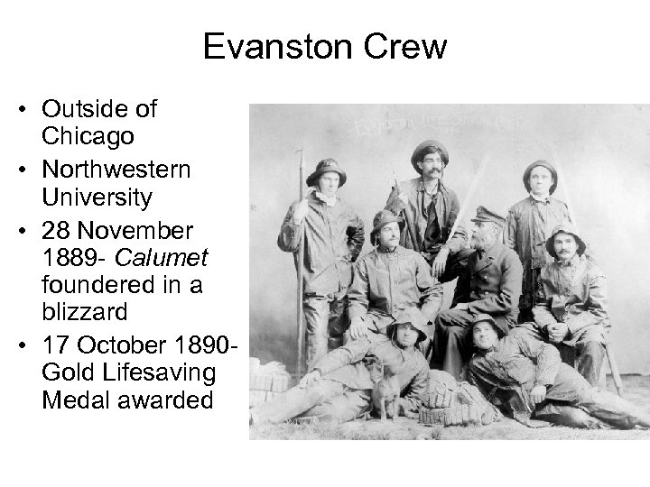 Evanston Crew • Outside of Chicago • Northwestern University • 28 November 1889 -