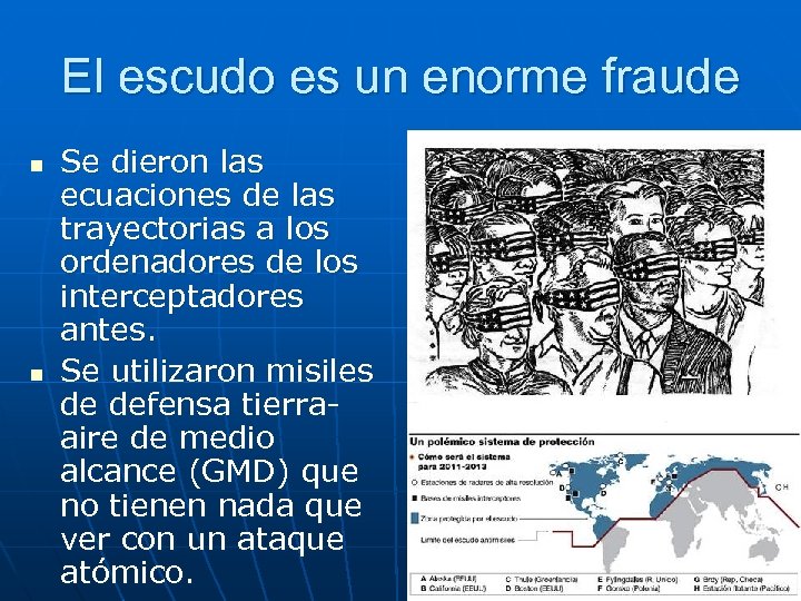 El escudo es un enorme fraude n n Se dieron las ecuaciones de las