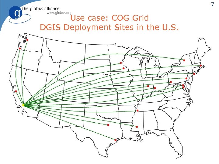 7 Use case: COG Grid DGIS Deployment Sites in the U. S. 