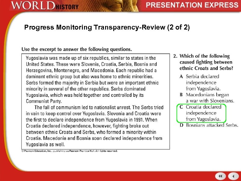 Progress Monitoring Transparency-Review (2 of 2) 