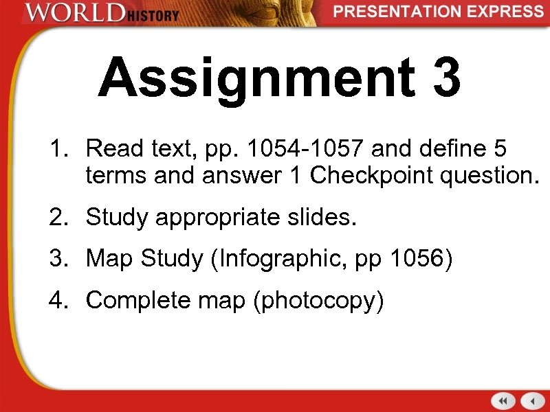 Assignment 3 1. Read text, pp. 1054 -1057 and define 5 terms and answer