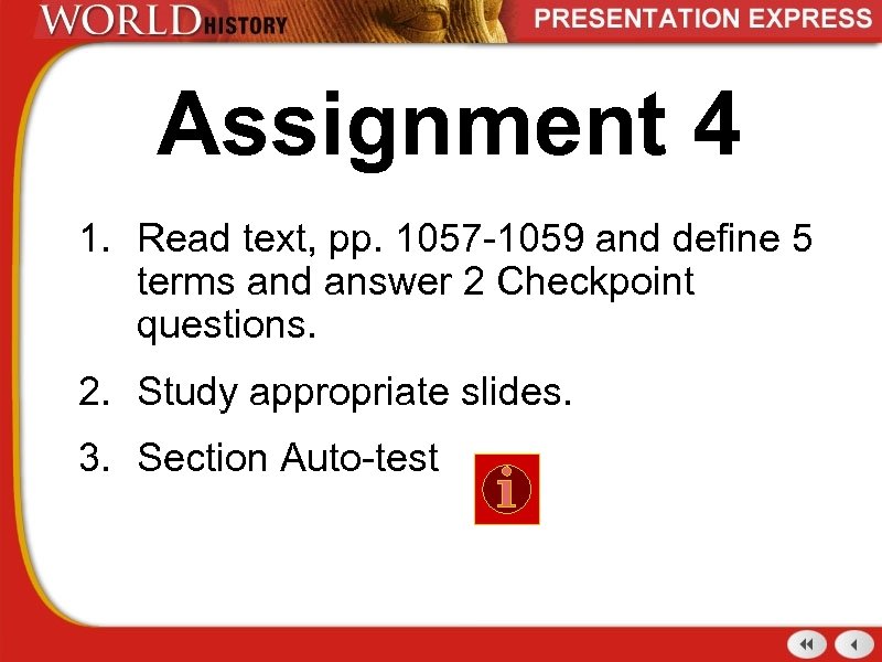 Assignment 4 1. Read text, pp. 1057 -1059 and define 5 terms and answer