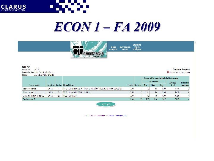 ECON 1 – FA 2009 