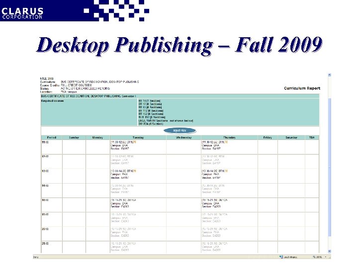 Desktop Publishing – Fall 2009 