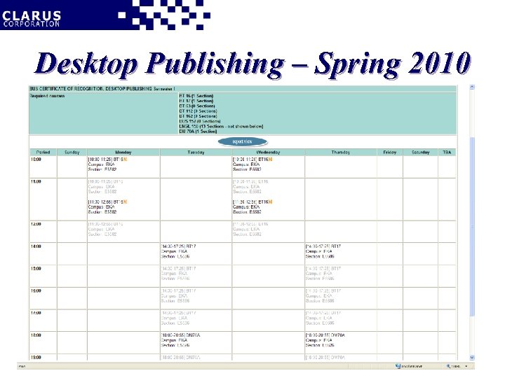 Desktop Publishing – Spring 2010 