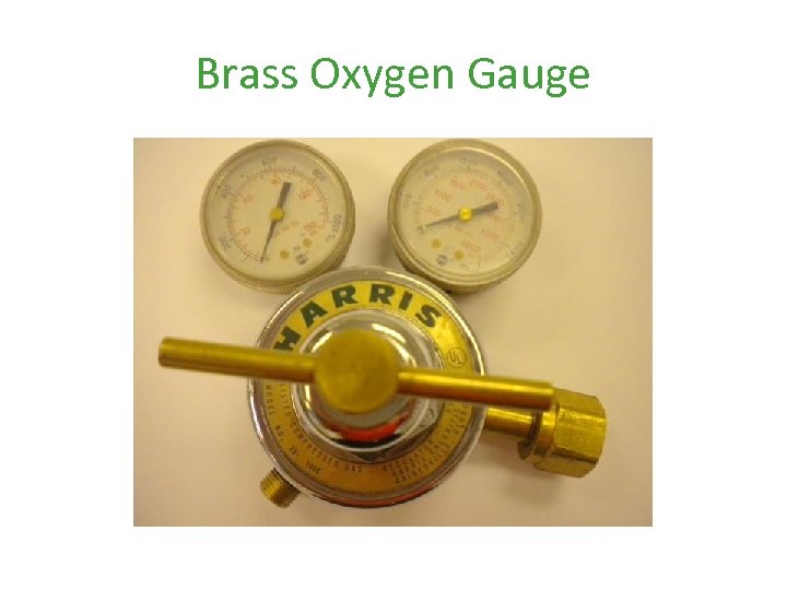 Brass Oxygen Gauge 