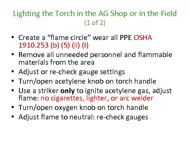 Lighting the Torch in the AG Shop or in the Field (1 of 2)