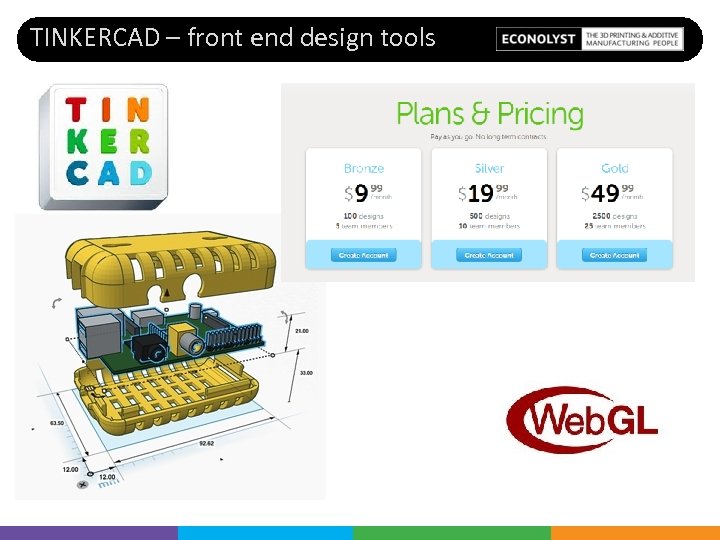 TINKERCAD – front end design tools 