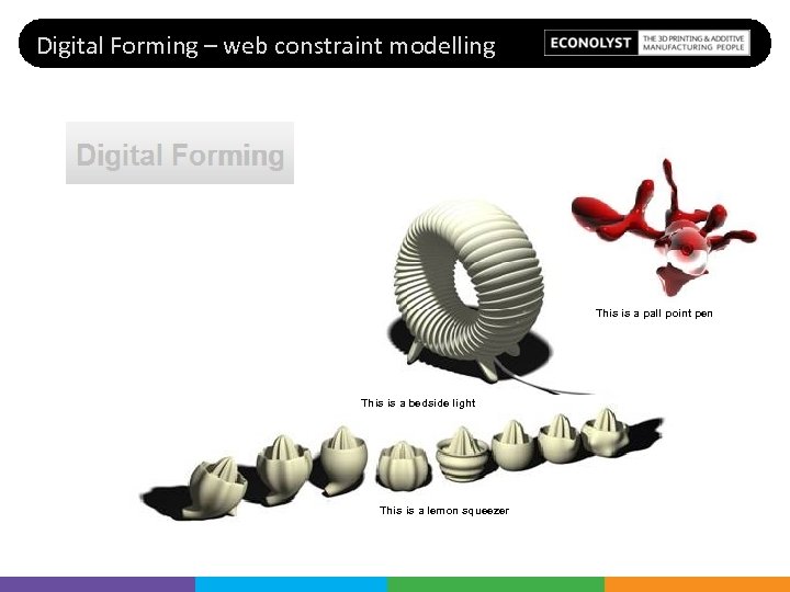 Digital Forming – web constraint modelling This is a pall point pen This is