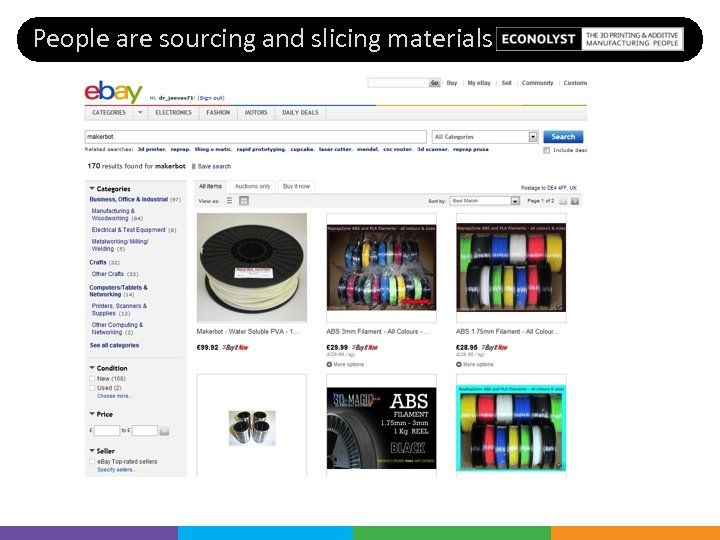 People are sourcing and slicing materials 