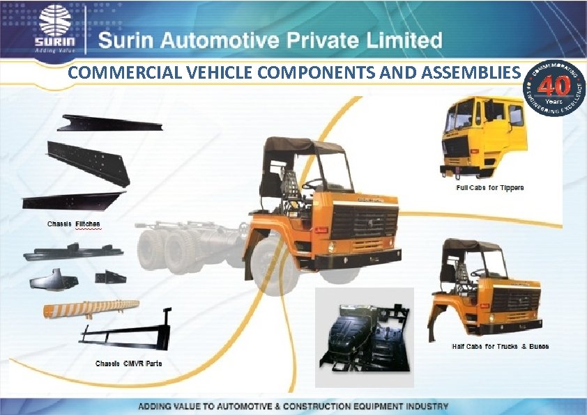 COMMERCIAL VEHICLE COMPONENTS AND ASSEMBLIES 