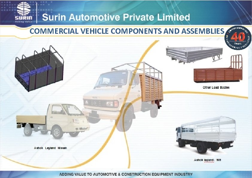 COMMERCIAL VEHICLE COMPONENTS AND ASSEMBLIES 